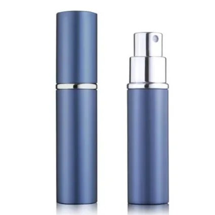 DHL Free Ship perfume bottle 5ml Aluminium Anodized Compact Perfume Aftershave Atomiser Atomizer fragrance glass scent-bottle Mixed color