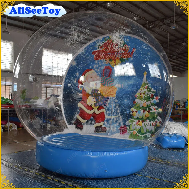 Inflatable Human Size Snow GlobeGiant Snow Globe Christmas Po GlobeCommercial QualityFast Delivery Can Blow Snow2190967