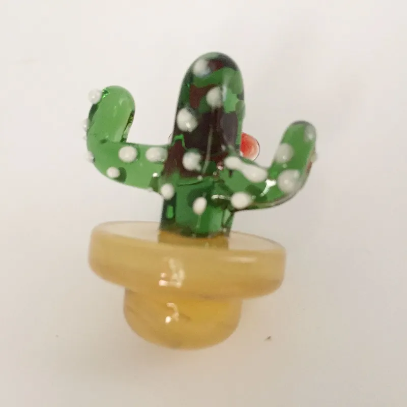 10 st Cactus UFO Glass Carb Cap od 25mm för bangers Thermal P Quartz Banger Nails Glass Bongs Vattenrör DAB Oljeplattor