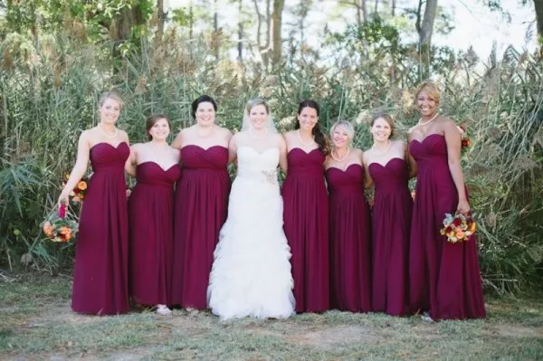 plum bridesmaid dresses