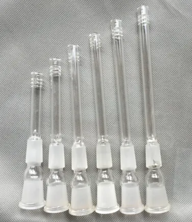 Super Glas Downstem Rohr 14mm 18mm Weibliche Dicke Glas Down Stem Diffusor Adapter für Glasbecher Bongs Wasserleitungen