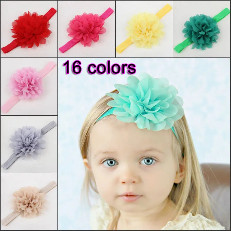 Kids Girl Baby Headband Toddler Lace Bow Flower Hair Band Accessories