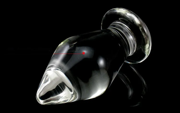 Huge Glass Butt Plug Extreme Anal Stretcher Anus Plunger Solo Play Masturbation Sex Toys For Women Clear