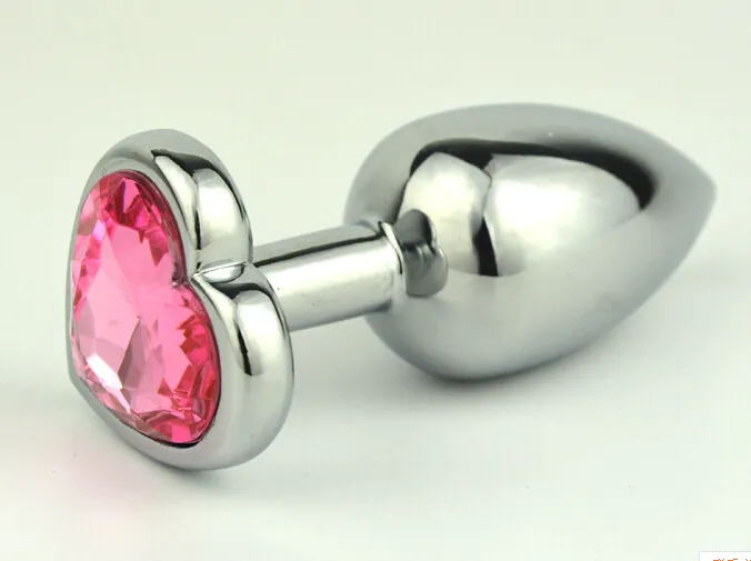 3 dimensioni a forma di cuore tappo anale anale bottiglia gioielli in cristallo in acciaio inossidabile perle di dilatazione di dilatazione g spot prostata massaggio4332994