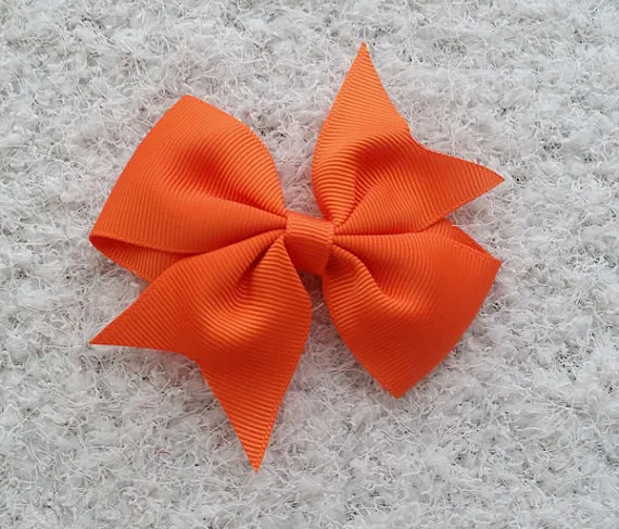 10% AV 120 st / parti 3-3,5 tums barnbågar, hårbågar Grosgrain Ribbon Bow Bifogat med fodrad Alligator Clip Children Tjejhuvudbonader.