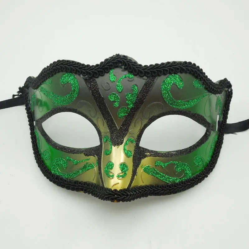 Masquerade Party Masks Hand Drawing Halloween Mask Mardi Gras Costume Venetian Half Face party mask Christmas favor EMS 