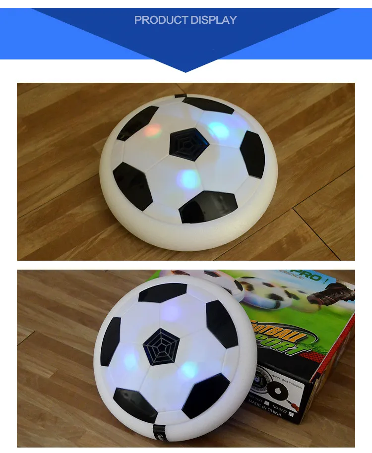 Air Power Soccer Disc Suspended Football With EVA Bumpers LED Light Up