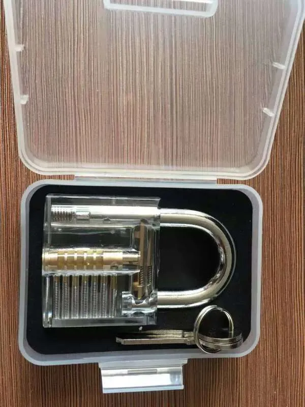 DHL Free Colorful Transparent Widoczny Cutaway Kłódki Lock Pick dla Locksmith Practice Training Drzwi Otwieracz Auto Pick