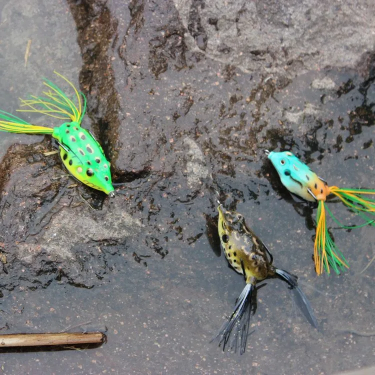 Leurre de pêche appât bionic grenouille hameçon Appâts souples