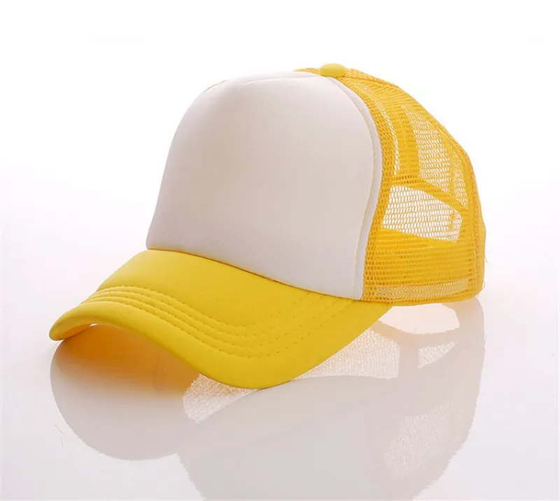 Niños Niños Gorra de camionero Gorras de malla para adultos Sombreros de camionero en blanco Sombreros de snapback Sombreros de béisbol para adultos Sombrero en pico