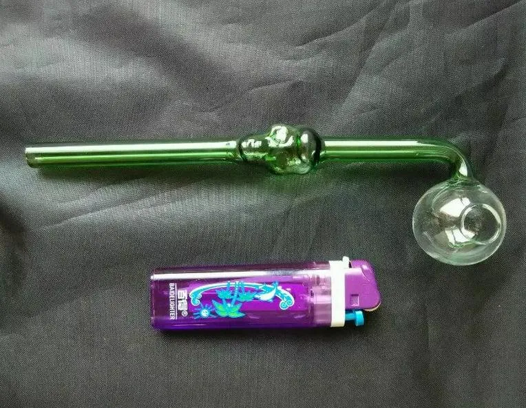 Partihandel Gratis frakt ----- 2015 Ny färgad glasskalle ben Böj brinnande kruka, glaskap och glas bong delar, längd 16cm, färg slumpmässig del