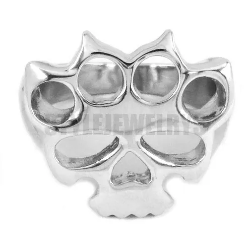 Silver Boxing Reska Ring Classic Stali Stal Biżuteria Modna motocyklowa motocyklowa Mężczyźni Mężczyźni SWR0417284N