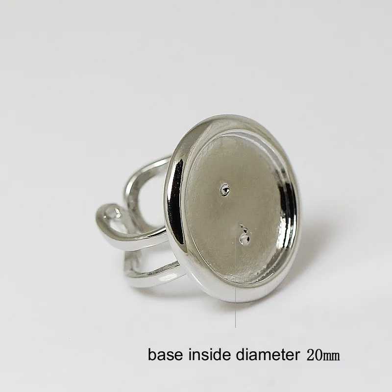 Type Ring Base Beadsnice Adjustable Brass Ring Bases With 20mm Round... From Beadsnice ...