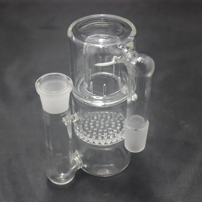 90 degree Honeycomb with Splash Guard Ash Catcher 18mm joint For Glass Bongs Water Pipes Oil Rigs