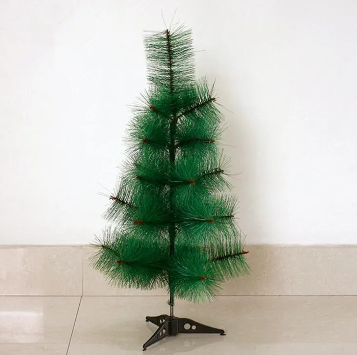 QLOFEI 60cm Mini Albero di Natale da Tavolo, con 50 LED Bianco Caldo e 50 Decorazioni Natalizie Fai da Te, Piccolo Albero di Natale Artificiale