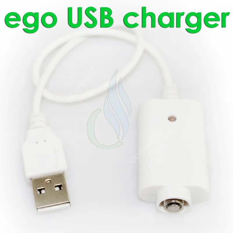 USB ego-oplader elektronische sigaretoplader met IC-bescherming ego T evod vision spinner 2 mini-dampmods Batterij Wit Zwart opladers