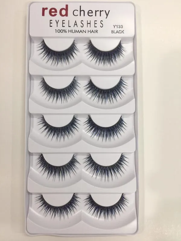 Red Cherry False eyelashes pack 8 Styles Natural Long Professional makeup Big eyes6198726