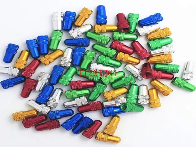 Fedex DHL Free Shipping Colorful Aluminium Alloy Car,Bike Bicycle Tire Wheel Valve Cap (French Valve),500pcs/lot