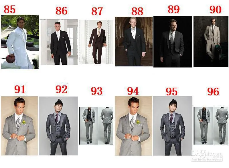 2016 Custom Design Two Buttons Red Groom Tuxedos Black Notch Lapel Groomsmen Men Wedding Suits  jacket+Pants+tie