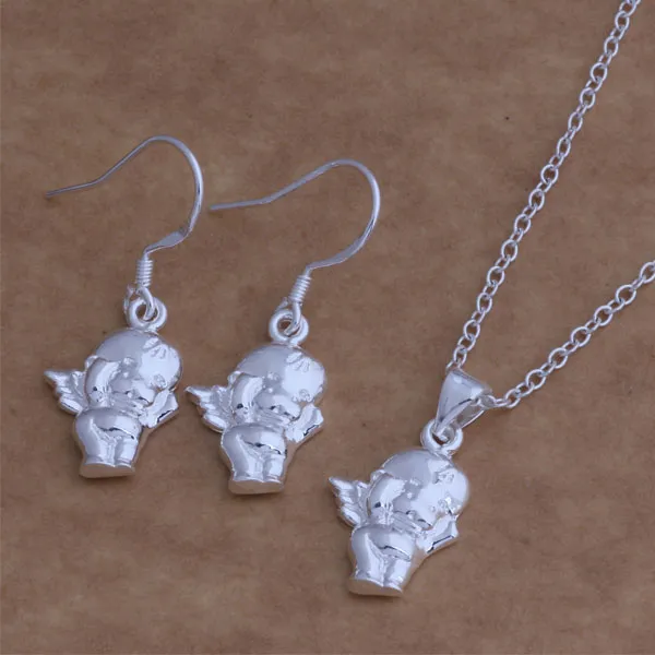 with tracking number New Fashion women's charming jewelry 925 silver 12 mix jewelry set 1450