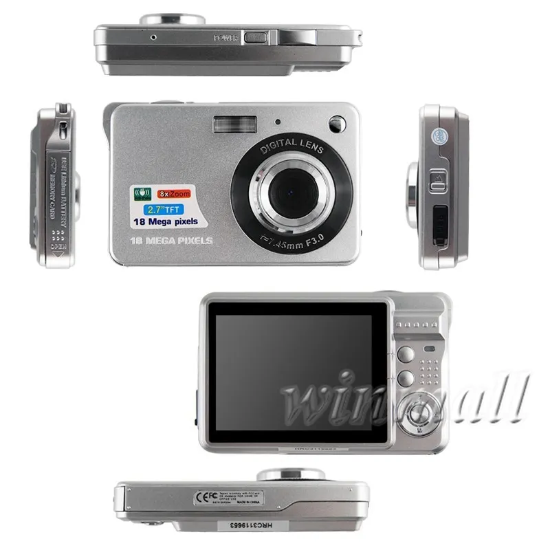 18 MP 27 Zoll TFT LCD Digitalkameras Video -Rekorder 720p HD -Kamera 8x Digital Zoom DV Antishake1470410