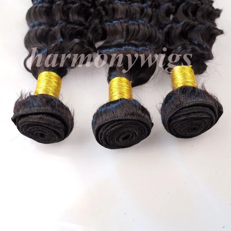 Mink Virgin Hair Extensions Brazilian Human Hair Bundles Deep Curly Wefts 8-34Inch Unprocessed Peruvian Indian Malaysian Bohemian Hair Weave