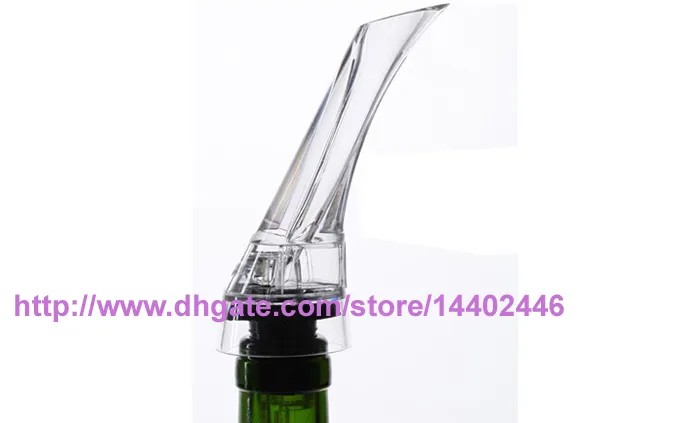 50st Wine Aperating Aerator Pourer Aerating Wine Dropper Red Wine Essential Bar Flaska Resa Snabbluft med vit presentförpackning