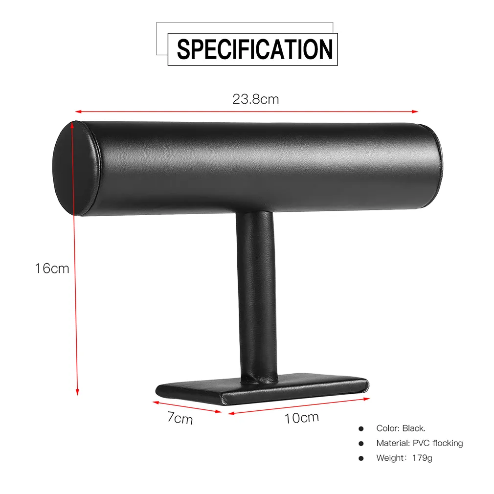 Genboli portátil TBAR RACK Organizador do suporte para relógio Jóias de colar de jóias Organizador de exibição de embalagens New9583786