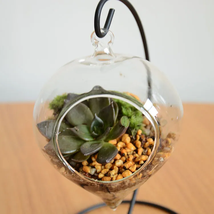 Ornament-Ausstellungsständer, Hängeständer aus Eisen zum Aufhängen von Glaskugeln, Luftpflanzen, Terrarien, Hexenkugeln und Hochzeitsdekoration