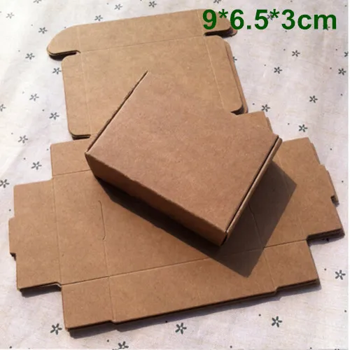 9cm*6.5cm*3cm Kraft Paper Box Gift Box for Jewelry Pearl Candy Handmade Soap Baking Box Bakery Cakes Cookies Chocolate Package Packing Box
