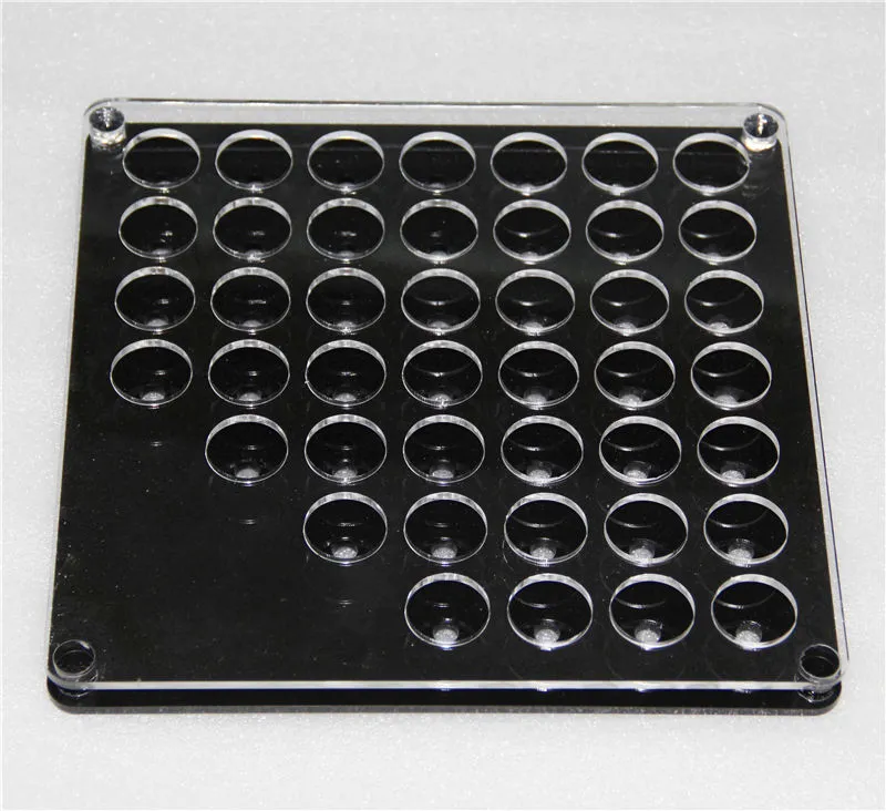 Elektronik Akrylstativ Display Clear Showcase Hole Diameter 15mm 25mm för batterieflaskor SHOW HOLDER RACKS