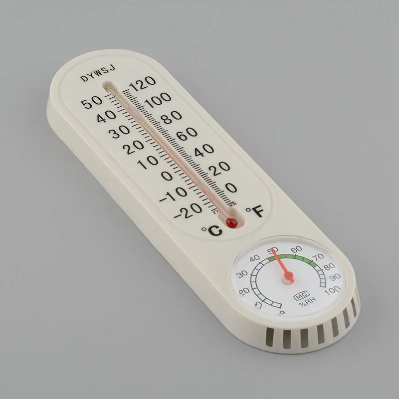 Analog Hushållstermometer Hygrometer Väggmonterad Temperatur Mätmätare 400pcs / Lot