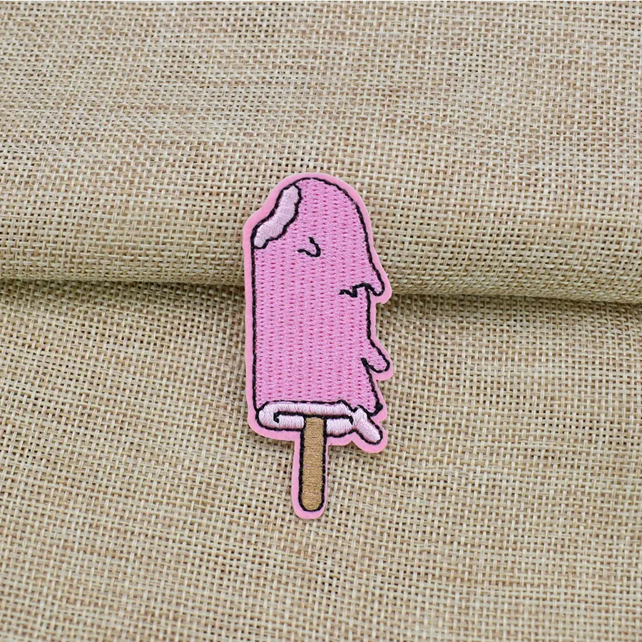 10 шт. PINK LOCE LOLLY PATCHES для одежды Утюг на передаче аппликации Патч для платья DIY SELT на вышитые аппликации аксессуары