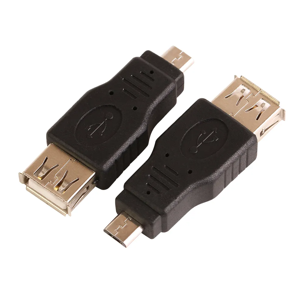 Mini Schwarz Micro auf USB 1/2 Micro auf USB Micro F auf USB F Adapter Stecker Konverter
