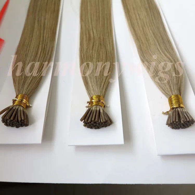 Förbundna i Tip Brazilian Human Hair Extensions 50g 50strands 18 20 22 24inch M8613 Straight Indian Hair Products7037797