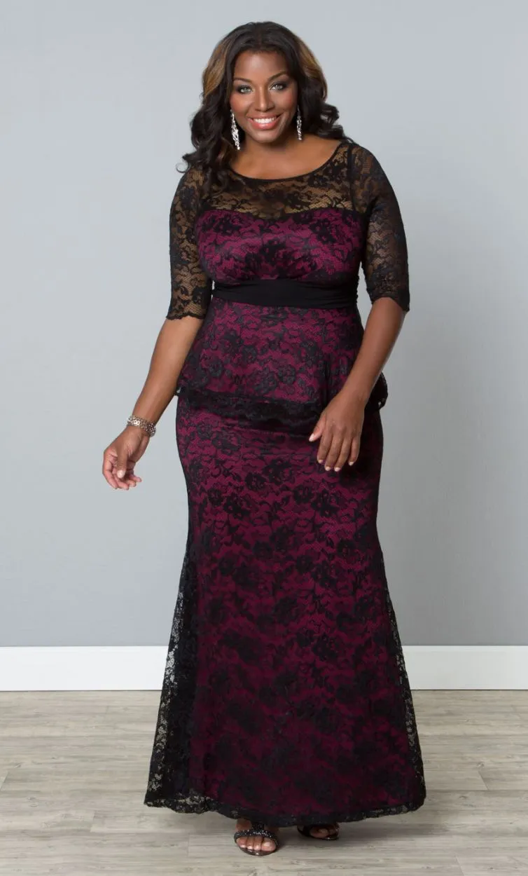 2022 Lace Applique Plus -Size -Kleider boer Batteau Hals mit Ärmeln Mütter Party Abschlusskleid Abendkleid für besondere Anlässe Flo5033953