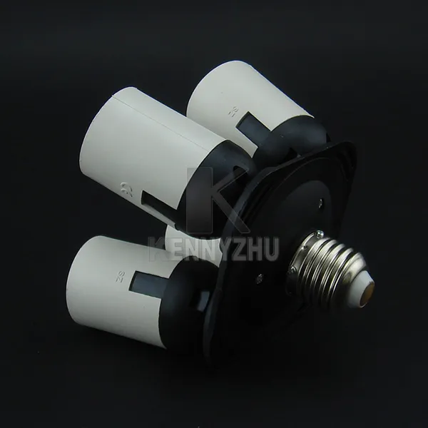 Photo Studio E27 Socket 1 to 4 Head Lamp Holder Light Bulb Splitter Converter for Softbox Photography Equipment