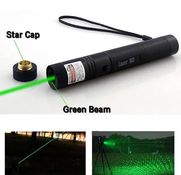High Power 532NM Laser 303 Wskazówki Laser Pen Green Safe Klucz bez baterii i ładowarki Darmowa wysyłka