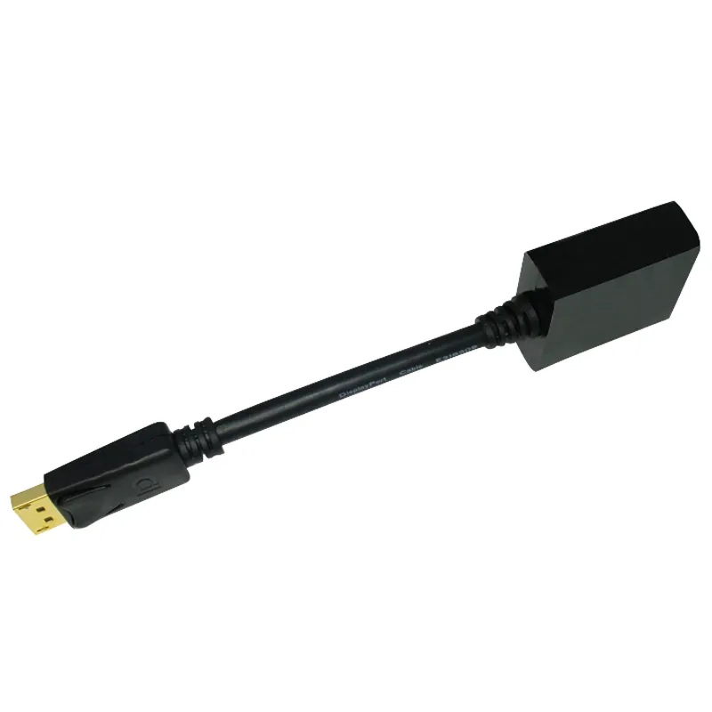 DP till VGA Display Port Male till VGA Kvinna Audio Video Converter Adapter Kabel för Mac MacBook Pro Air Black Case C07DV-1