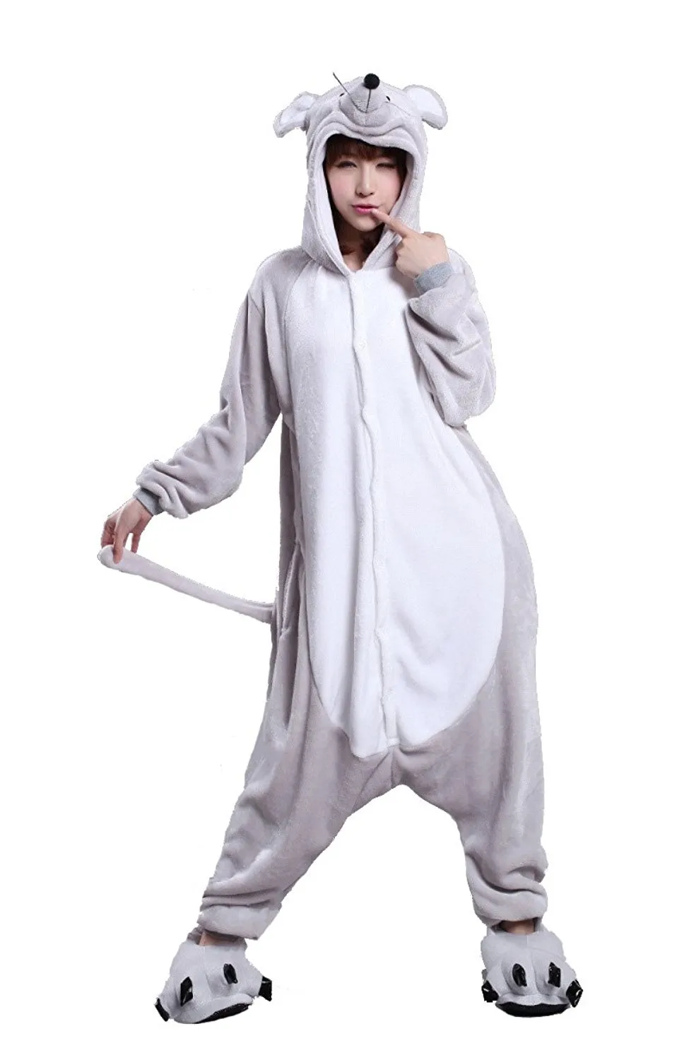 Caractères Souris Adulte Unisexe Déguisements Jumpsuit Dress Up Cosplay  Costume Pyjama Du 29,93 €