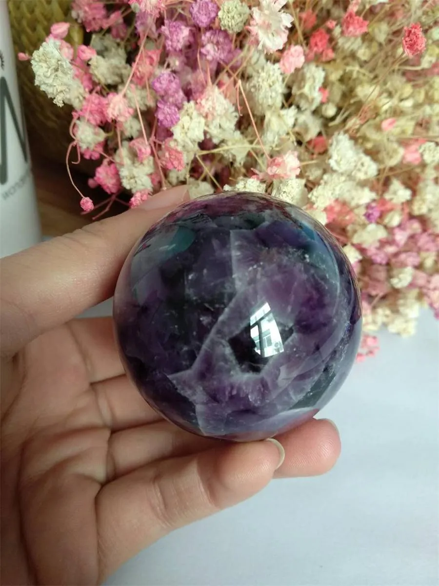 Sogno naturale di alta qualità ametista in quarzo sfera cristallo sfera sfera di sfera gem gemma decorazione la casa di pietra 9970389