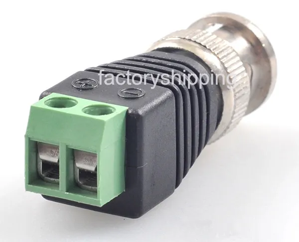 Coax CAT5 To Camera CCTV BNC UTP Video Balun Connector Adapter BNC Plug For CCTV System 