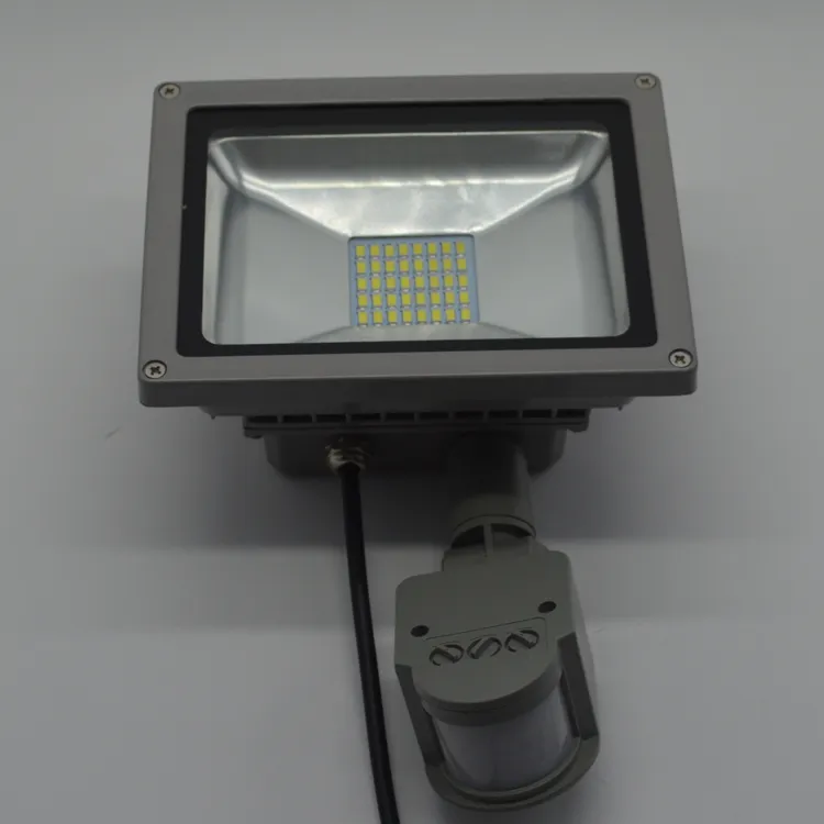 20W Cool White SMD LED Flood Light + Motion Sensor Outdoor Garden Lamp Light IP65