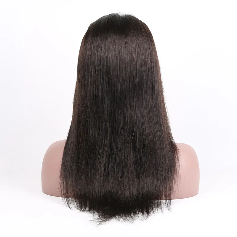 9A Virgin Human Hair Wigs Lace Front Wigs Brazilian Peruvian Malaysian Indian Cambodian Straight Full Lace Frontal Wigs For Black Women