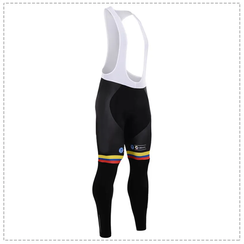 Pants de camisa de ciclismo de inverno da equipe Colômbia Conjunto de camisa de ciclismo ropa ciclismo mtb lã térmica à prova de vento de ciclismo de bicicleta de bicicleta de bicicleta de bicicleta