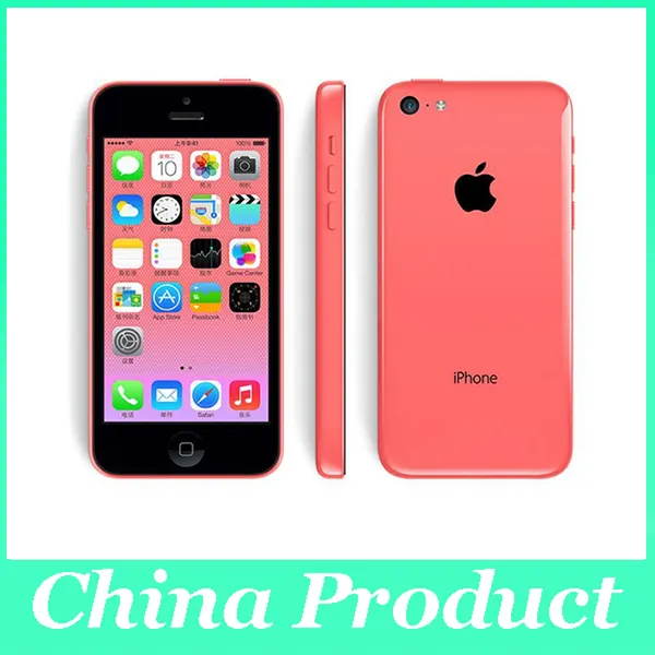 Original Recurbusted مقفلة Apple iPhone 5C 16GB / 32GB ثنائي النواة I5C A5C iOS 32GB 4.0 "IPS 3G WiFi GPS الهاتف المحمول 002849