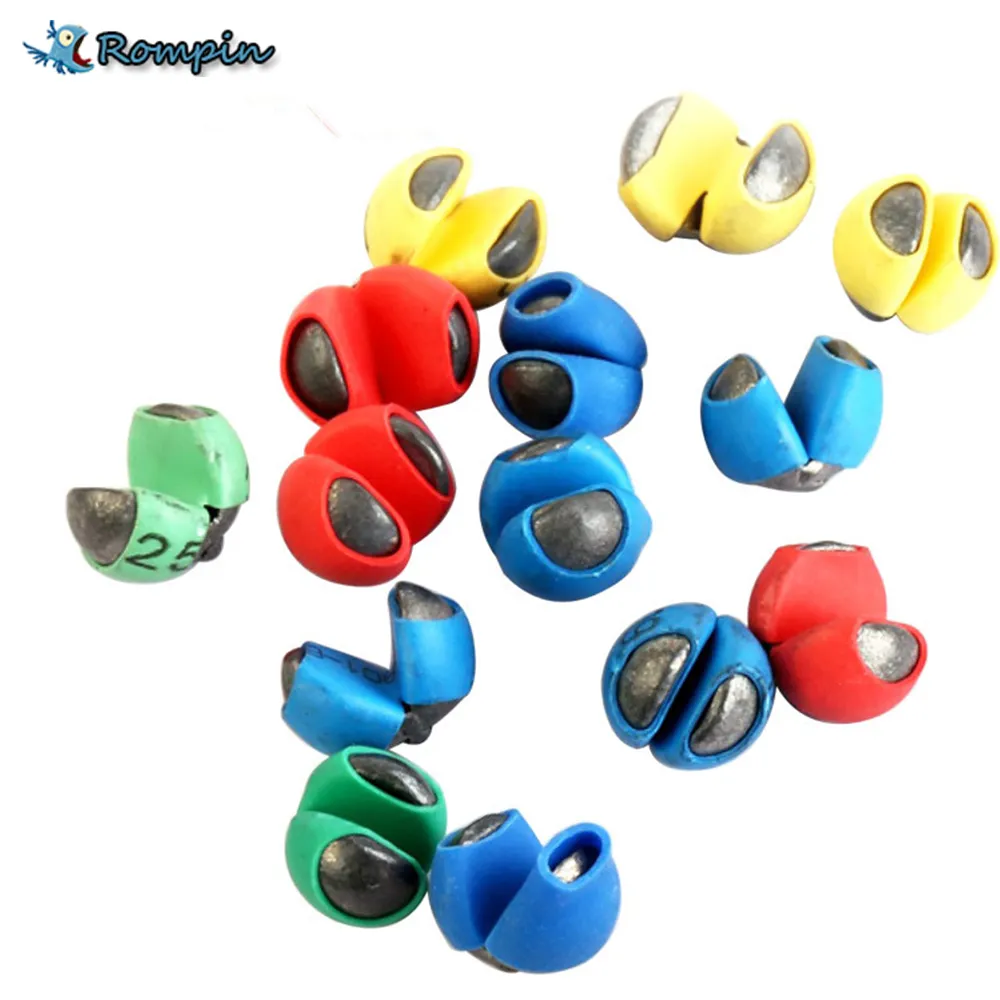 Rompin Split Shot Rig Sinkers For Fishing Angling With PU Rubber Expansion  Plug Protecting Line Lead Weight From Rompin, $1.82