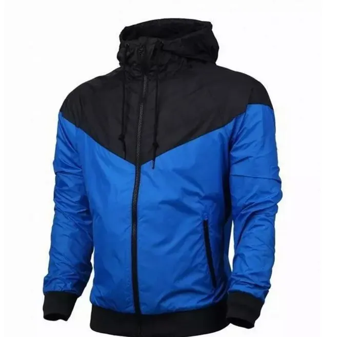 ropa deportiva de alta calidad tela imperme sportswear high quality waterproof fabric Men sports jacket Fashion zipper hoodie plus size 3XL