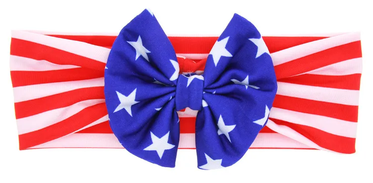 New American Flag pannband 4 juli USA Baby Turban Stretch pannband Bandana Turbante Hårtillbehör 5712650