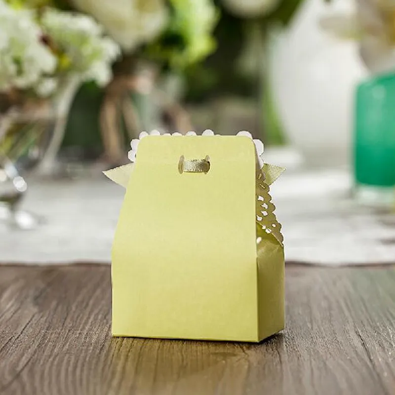 Düğün iyiliği hediye kutuları yeşil düğün şeker kutusu zarif limon romantik dekorasyon lazer hukuk ve açık düğün lazer kesim2569172